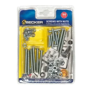 Tornillos Con Tuercas Becker 50 Piezas