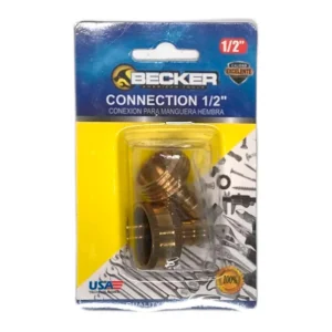 Conector Para Manguera Becker Completa 2 Piezas 1/2"