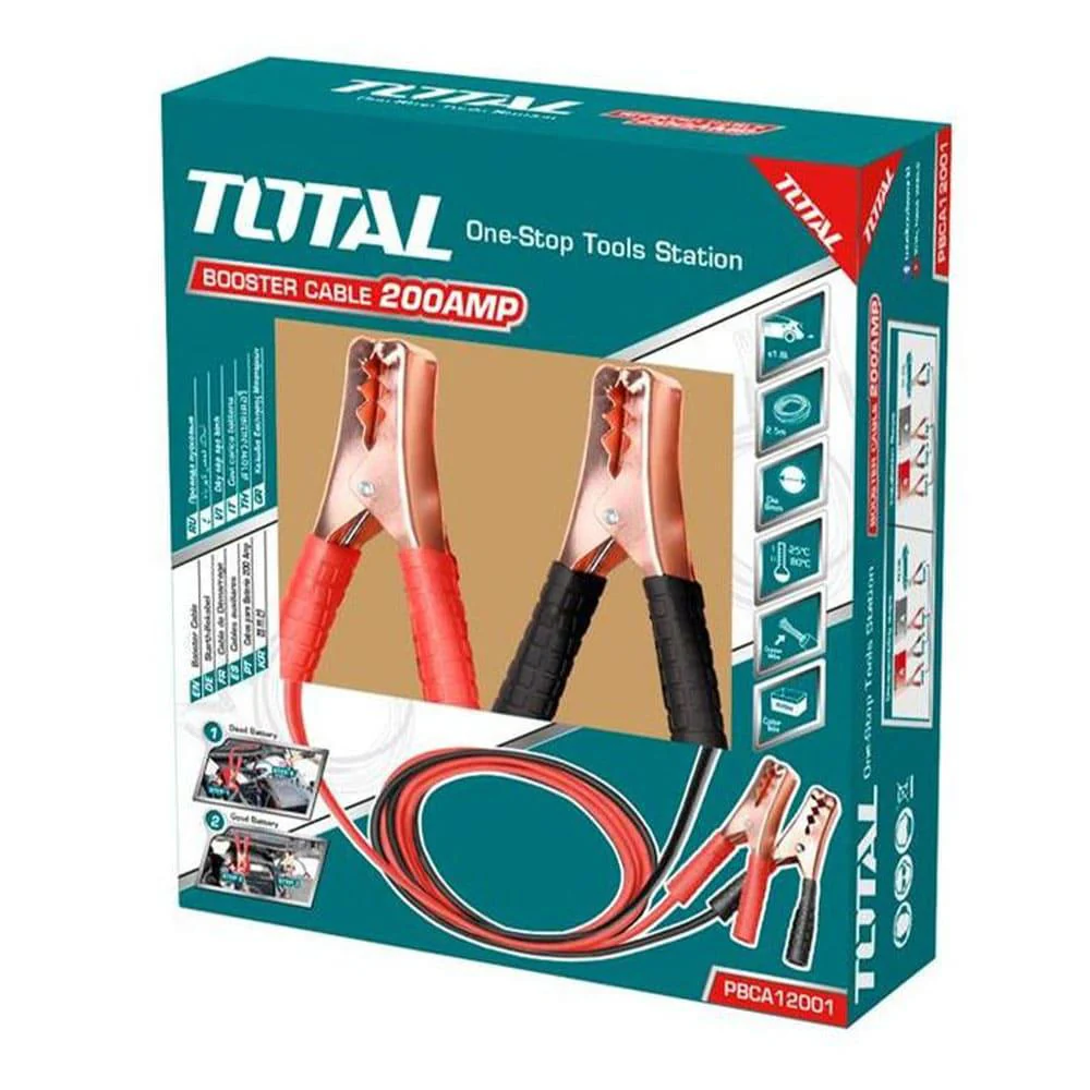 Cable Jumper Para Batería 200 Amp Con Pinza de Cobre