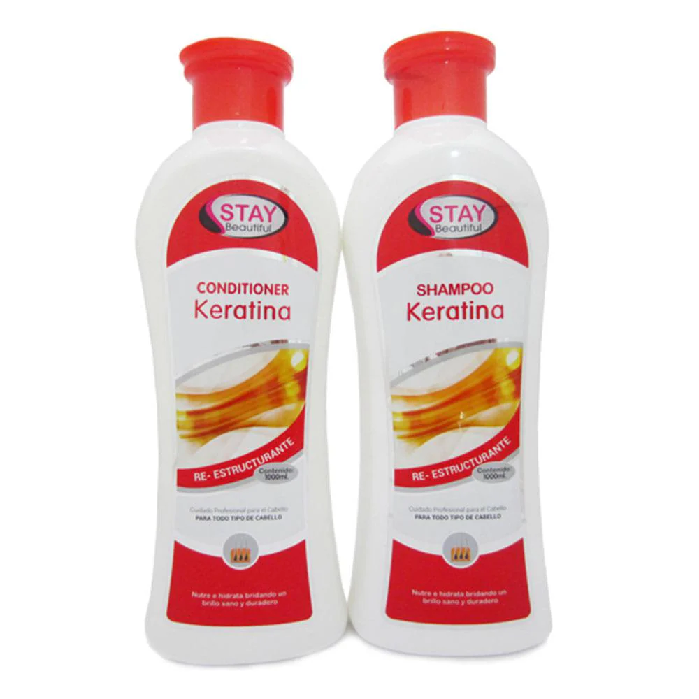 Shampoo y Acondicionador Keratina Stay Beautiful